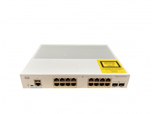 Switch Cisco C1000-16P-E-2G-L 16x GE, PoE+ 120W, 2x SFP Uplink